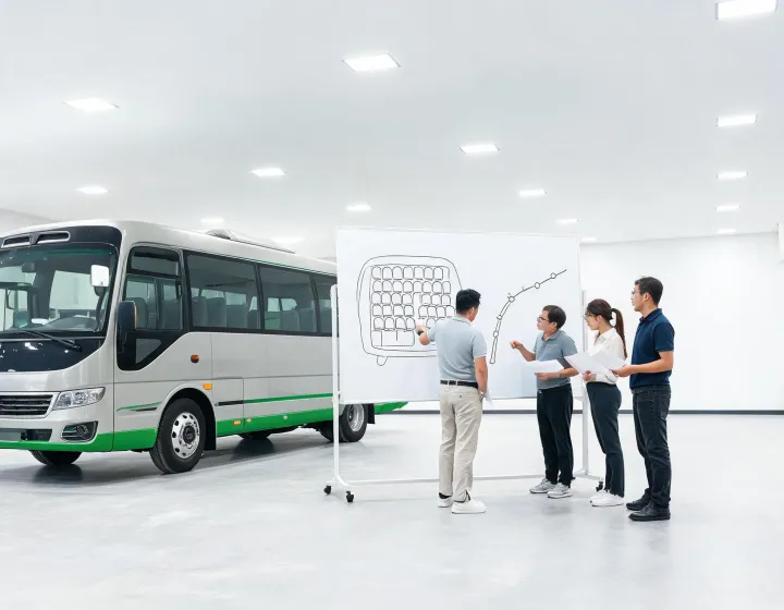 Custom mini bus requirement review for a business passenger fleet