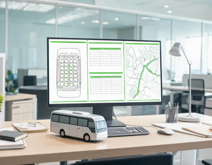Mini bus quotation scope reviewed on a procurement operations screen